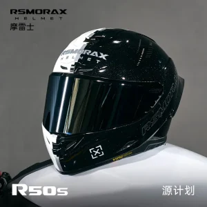 MOTORAX R50S Koi Fish Starry Sky Full Face Helmet Black/Grey Design 4‑Season Motorcycle Helmet for Men Women Motorcycle Helmet - AliExpress Motorcycle Equipments