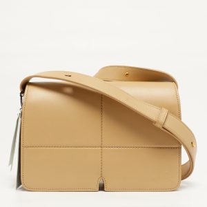 Burberry Snip Sand Beige Leather Shoulder Bag, Shoulder Bags - Luxury Closet